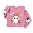 thumbnail image 5 of Kiijoy Halloween Girls Graphic Sweatshirt Crewneck Pullover, Pink, Sizes 9-10Y, 5 of 6