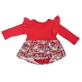 thumbnail image 3 of Baby Girls Holiday Santa Christmas Layette Outfit Dress Clothes (18M, Red), 3 of 4