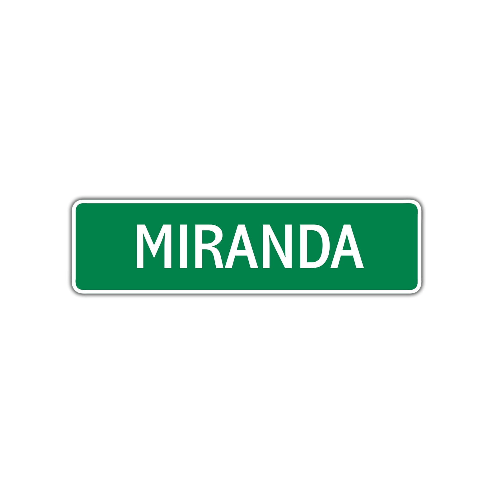 Miranda Label Miranda Children Name Letter Printed Label Wall Plaque Decoration ...