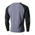 thumbnail image 5 of OIOLOYJM Waffle Shirts for Men Casual Henley Workout Golf Shirts Long Sleeve Knit T-Shirt Cozy Thermal Soft Warm Button Pullover Tops Dark Gray S, 5 of 5