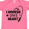 thumbnail image 4 of Inktastic I Hooked Opa's Heart with Fishing Rod Boys or Girls Baby Bodysuit, 4 of 5