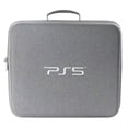 thumbnail image 1 of Sac Fourre-Tout pour Console de Jeu Compatible avec Étui de Protection Ps5, Valise de Voyage avec Poignée Ajustable, Sac de Rangement Portable Résistant aux Rayures, version logo Grise, 1 of 5