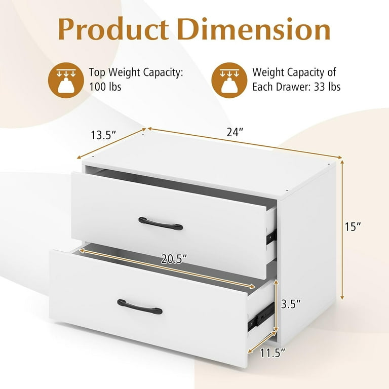 YYEAN Stackable Drawers for Closet, 2-Drawer Short Dresser, Multi-Purpose Storage Cube with Anti-Scratch Pads, Anti-Tipping Devices, Storage Cabinet for Living Room, Entryway, Home Office-2-White - Walmart.com YYEAN Stackable Drawers for Closet, 2-Drawer Short Dresser, Multi-Purpose Storage Cube with Anti-Scratch Pads, Anti-Tipping Devices, Storage Cabinet for Living Room, Entryway, Home Office-2-White - Walmart.com