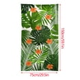 thumbnail image 3 of dinapents Summer Leaves Beach Towel 75x150cm Microfiber - Oversized Sand-Resistant Multipurpose Towel for Yoga, Travel & Outdoor Activities, 3 of 6