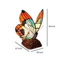 thumbnail image 5 of CHLOE Kacy 2 Tiffany-style 1 Light Butterfly Accent Table Lamp 10" Tall, 5 of 5