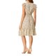 thumbnail image 3 of INSPIRE CHIC Vestido de Mujer con Flores, Mangas de Volante, Cuello en V, Vestido Casual con Fruncidos y Volantes XL Color Albaricoque Oscuro, 3 of 7