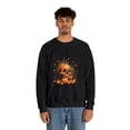 thumbnail image 4 of Pumpkin Skull Dot Day Unisex Heavy Blend™ Crewneck Sweatshirt, 4 of 7