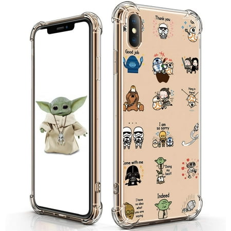for iPhone Xs Max Case Cartoon Character Funny Cute Fun TPU Design Cover  for Girls Men