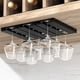 thumbnail image 2 of Monstrate Estante para copas de vino, diseño Simple para Hotel en casa, copa organizadora, soporte para vasos, soporte colgante extraíble para Barra de herramientas Blanco 2 piezas, 2 of 6