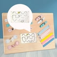 thumbnail image 4 of Tablero sensorial de madera Montessori para actividades educativas para niños. Estilo C, 4 of 9