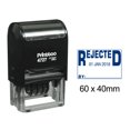 thumbnail image 1 of Printtoo Self Inking Dater Stamp With Rejected By Text Office Stationery Date Rubber Stamp-Blue, 1 of 1