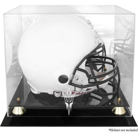 Arizona State Sun Devils Golden Classic Logo Helmet Display Case with Mirrored Back