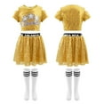 thumbnail image 5 of LOLANTA Girls Sequins Dance Outfits Sparkly Jazz Latin Hip Hop Clothes Crop Top with Skirt 5-12 Years, 5 of 6