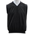 thumbnail image 1 of Weather Perfect Men's V-Neck Pullover Golf Wind Vest, Medium Black, 1 of 2