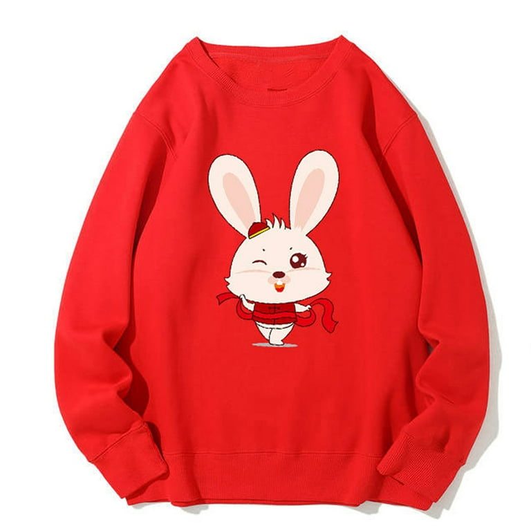 Yyeselk Oversized Sweatshirts for Women Fleece Crewneck Pullover Comfy  Clothes Rabbit Graphic Print Loose Sweater Blouse Tee Shirts Tshirts  Tops,Dark