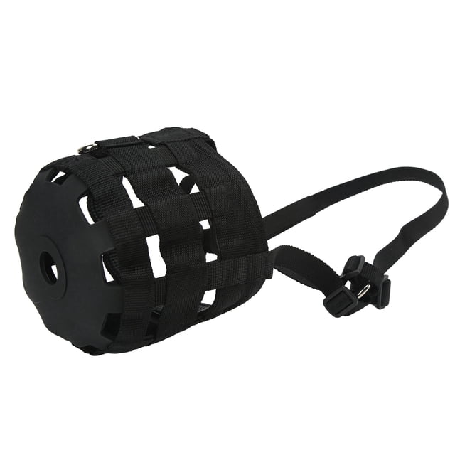 Cubierta para la boca del caballo NikouMX bozal de pastoreo negro multifuncional