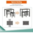 thumbnail image 2 of FDW Dining Table Set and Chairs for Dining Set for Small Spaces Home Furniture Rectangular Modern, Brown, 2 of 9