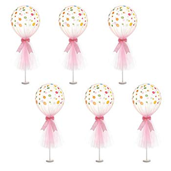 tulle balloons baby shower