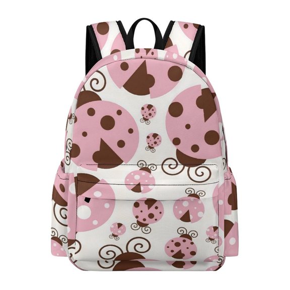 Ladybug Cute Cartoon Durable 16.5-Inch Backpack, Exquisite Casual School Bag 42x30x15cm