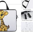 thumbnail image 3 of AWERP Cute Cheerful Chibi Giraffe with a Long Neck Laptop Handle Bag 13inch, 3 of 5