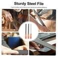 thumbnail image 3 of Wood Rasp File Set, Round Flat Semicircle Comfortable Grip Hand Rasp Files 3PCS  For Shaping Irregular Surfaces, 3 of 8