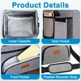 thumbnail image 5 of Large Capacity Insulated Lunch Bag, Insulated Lunch Box with Handle, Leakproof Thermal Cooler Bag with Adjustable Shoulder Strap for Work School Office Picnic, 5 of 6