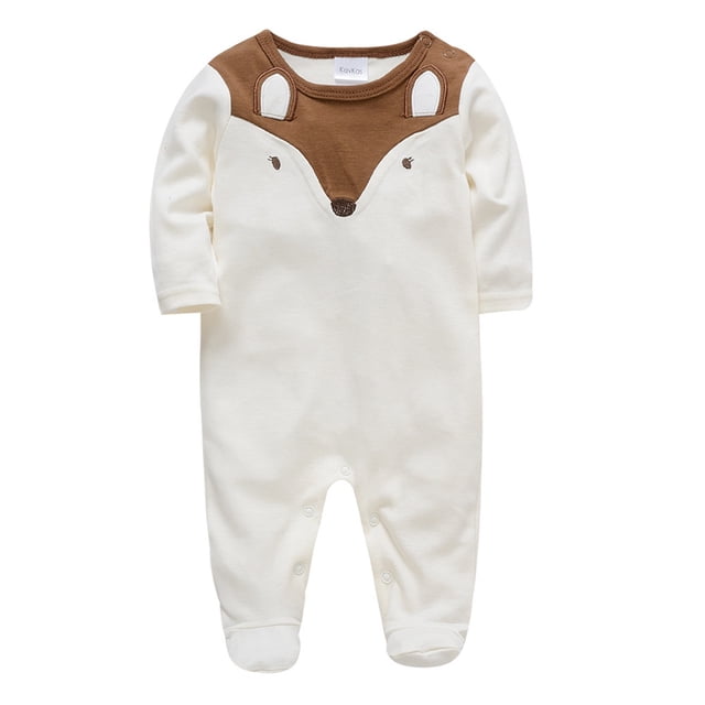 Barboteuse pour Bébés Filles, Barboteuse à Manches Courtes Imprimée Col Rond