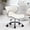 White, variant on Black Swivel & Adjustable Pedicure Stool - Ergonomic Nail tech Chair for Salon Professionals, Comfortable Pedicure Chair with Smooth Rotation