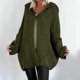 thumbnail image 1 of Pntutb Mujeres Casual Sólido Manga Larga Botón Con Capucha Cardigan Suéter Abrigo con bolsillos tops Flash Picks Pntutb Pntutb-5255, 1 of 8