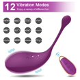 thumbnail image 2 of XBONP Wireless Vibrator Remote Control Vibrating Egg for Woman G-spot Massager Anal Plug Masturbator Sex Toys for Couple Purple, 2 of 6