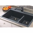 thumbnail image 5 of Transolid Radius 33'' L x 22'' W Granite Double offset Drop-in Kitchen Sink, 5 of 5