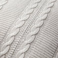 thumbnail image 5 of VCNY Home Dublin 18" x 18" White Cable Knit Cotton Decorative Pillow, 5 of 5