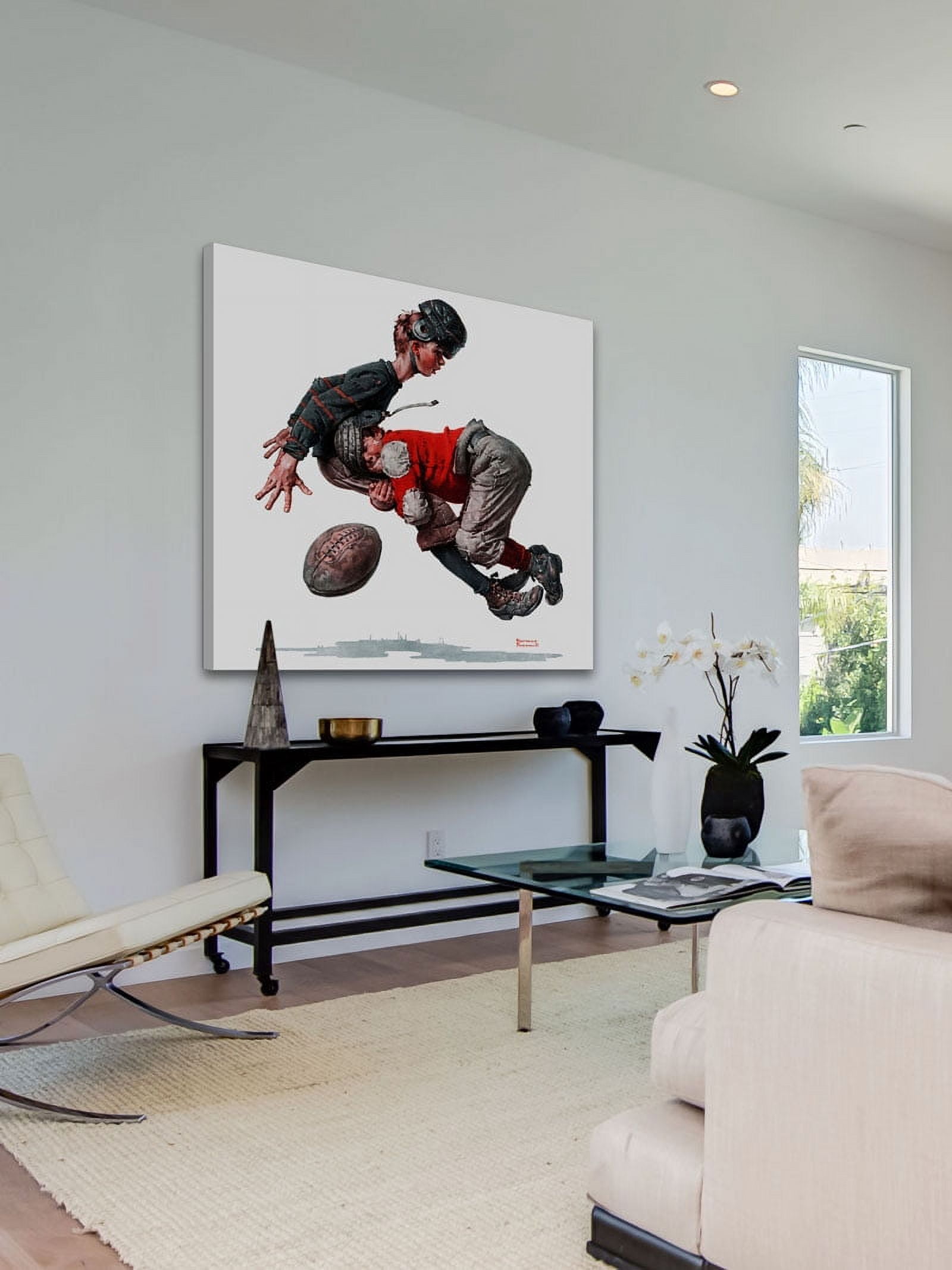 Marmont Hill "Fumble" by Norman Rockwell Painting Print on Canvas