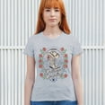 thumbnail image 4 of Outlaw Country Cowgirl Boots And Roses T-Shirt Western Rodeo Floral Cowgirl Hat Vintage Southern Rustic Women's Tee, 4 of 7