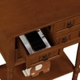 thumbnail image 6 of Convenience Concepts Kendra 3 Drawer Hall Table with Shelf, Cherry, 6 of 9