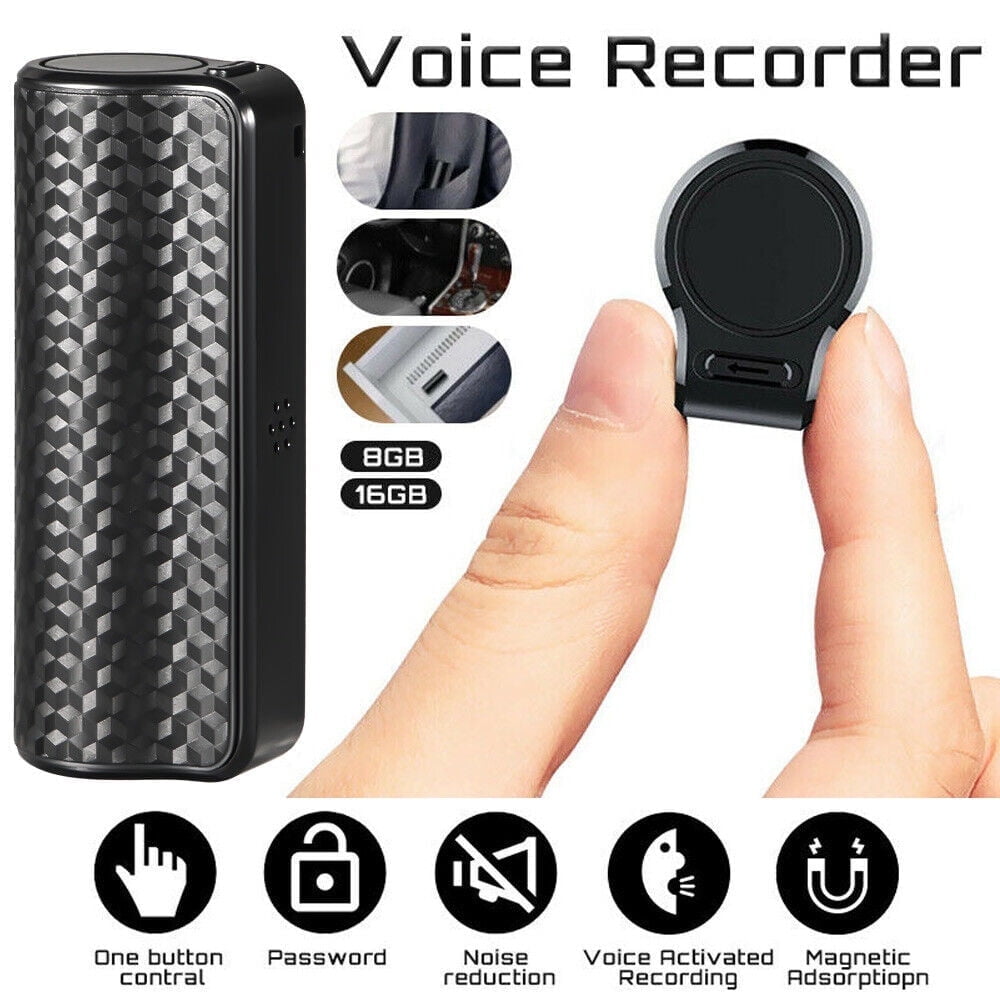 JahyShow Recording Device Voice Activated Recorder 8GB 16GB 32GB Magnetic Noise Reduction HD Mini Recording Audio