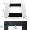 thumbnail image 7 of Vitafit Digital Body Weight Bathroom Scale, Over 20Years Scale Professional Dedicating to High Accuracy Technology for Weighing, Crystal Clear LED and Step-On, Batteries Included, 400lb, Silver, 7 of 7