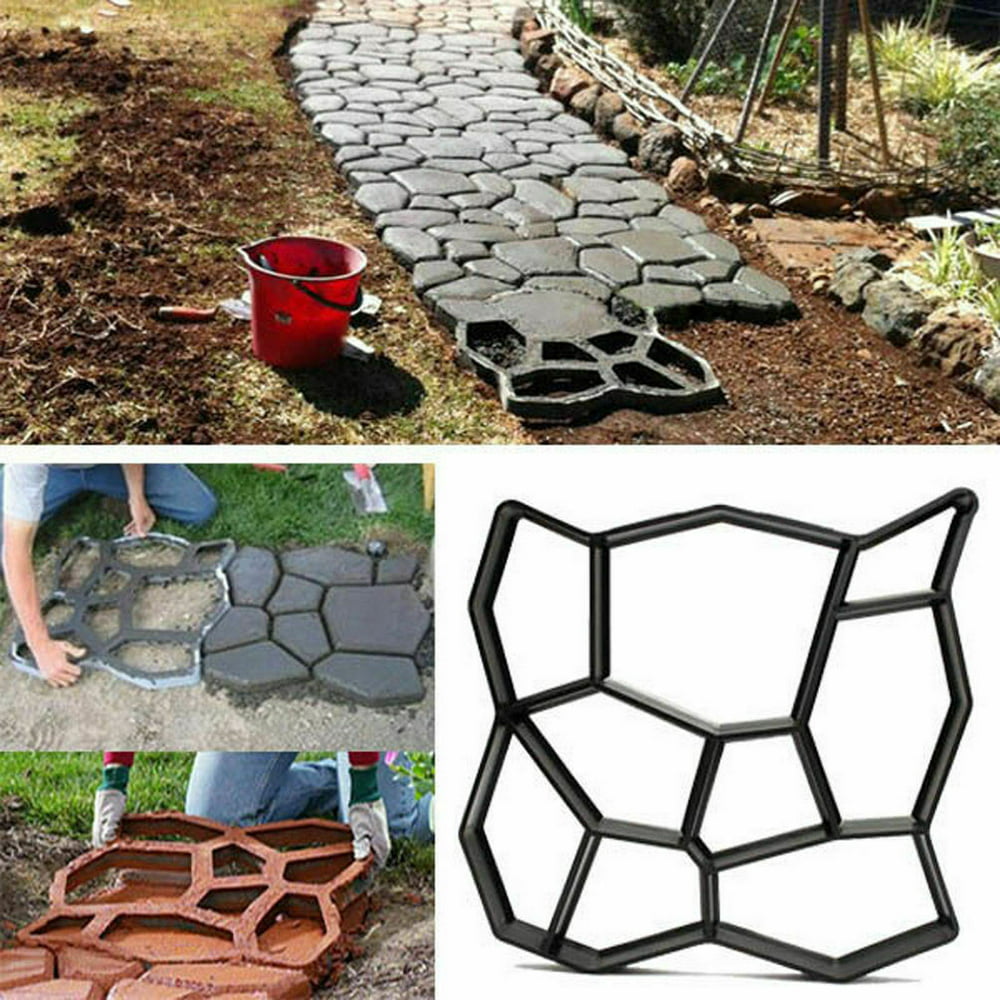 Walk Maker, 17 x 17 inch DIY Path Mold Maker Concrete Stepping Stone
