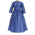 thumbnail image 4 of Jizyo Robe Maxi Abayas Musulmanes pour Filles, une Pièce, Manches Longues, Robe de Prière Islamique, Robe de Caftan Arabe Bleu Foncé 110/4Y, 4 of 7
