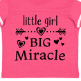 thumbnail image 4 of Inktastic Little Girl, Big Miracle Girls Toddler T-Shirt, 4 of 5