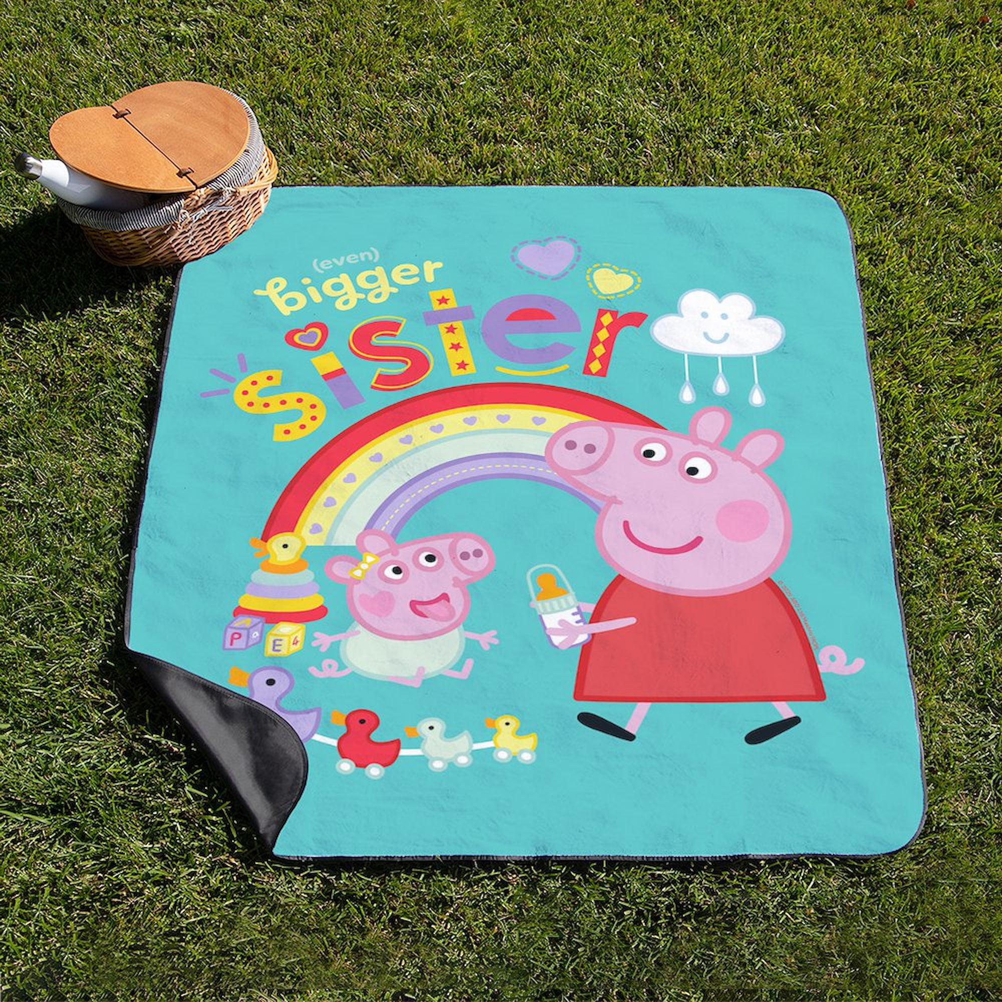 CafePress - Peppa Pig: Even Bigger Sister - 50" x 60" Water-Resistant Outdoor Picnic Blanket