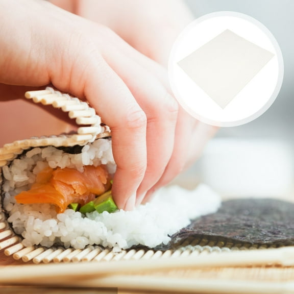 NICERIO Sushi Roller Mat Ivory PP Non-Stick for Sushi Making Nicerio