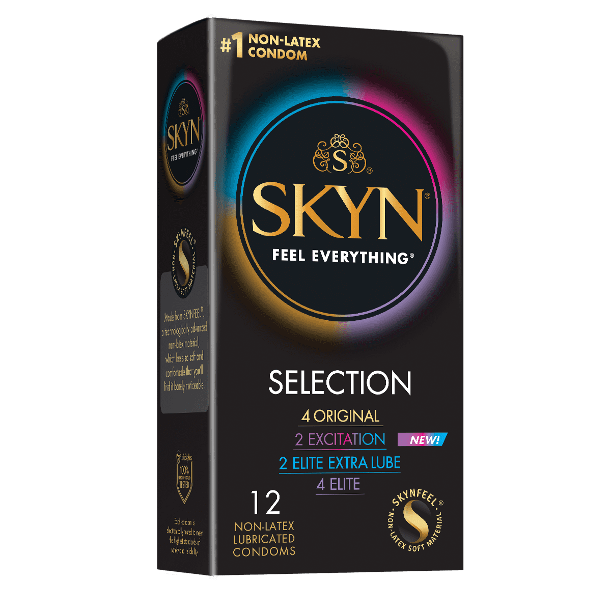 SKYN Selection Variety Pack Non-Latex Condoms, 12 Count