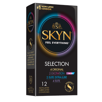SKYN Selection Variety Pack Non-Latex Condoms, 12 Count