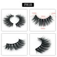 thumbnail image 4 of 5 Pairs 3D Lashes Natural False Eyelashes Dramatic Volume Lashes Makeup Eyelash Extension Silk Eyelashes F830 & black, 4 of 9