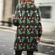 thumbnail image 4 of Puntoco moda mujer Navidad estampado suelto manga larga cárdigan otoño abrigo blusa Rollbacks Puntoco Puntoco-3100, 4 of 6