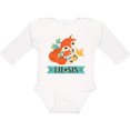 thumbnail image 3 of Inktastic Little Sister Woodland Fox Girls Girls Long Sleeve Baby Bodysuit, 3 of 5