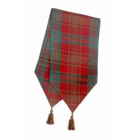 

13 x 54 in. Ribbed Table Runner with Tassels Dover