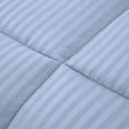 thumbnail image 6 of DNG Creations 3 Piece Damask Stripe Comforter 100% Egyptian Cotton 550 GSM Filling ( Full/Queen Size ) All Season 800 Thread Count - Stripe Light Blue Colour, 6 of 6