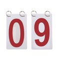thumbnail image 1 of GOGO 30 Sets Score Replacement Cards, 0-9 Number Book, 3 1/8" x 5 1/2"-Red, 1 of 3